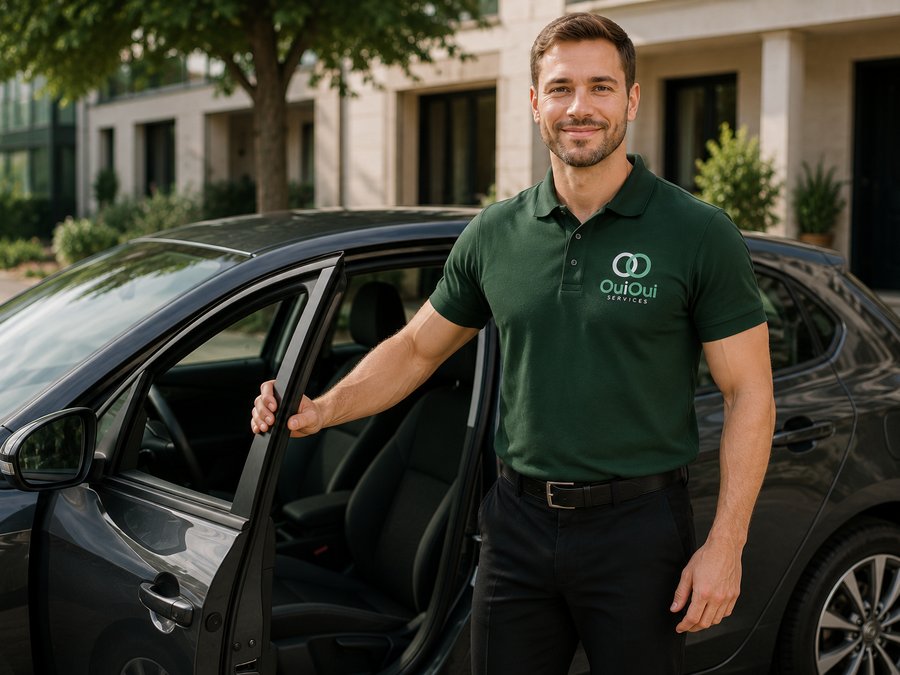 Chauffeur business professionnel OuiOui Services à Namur