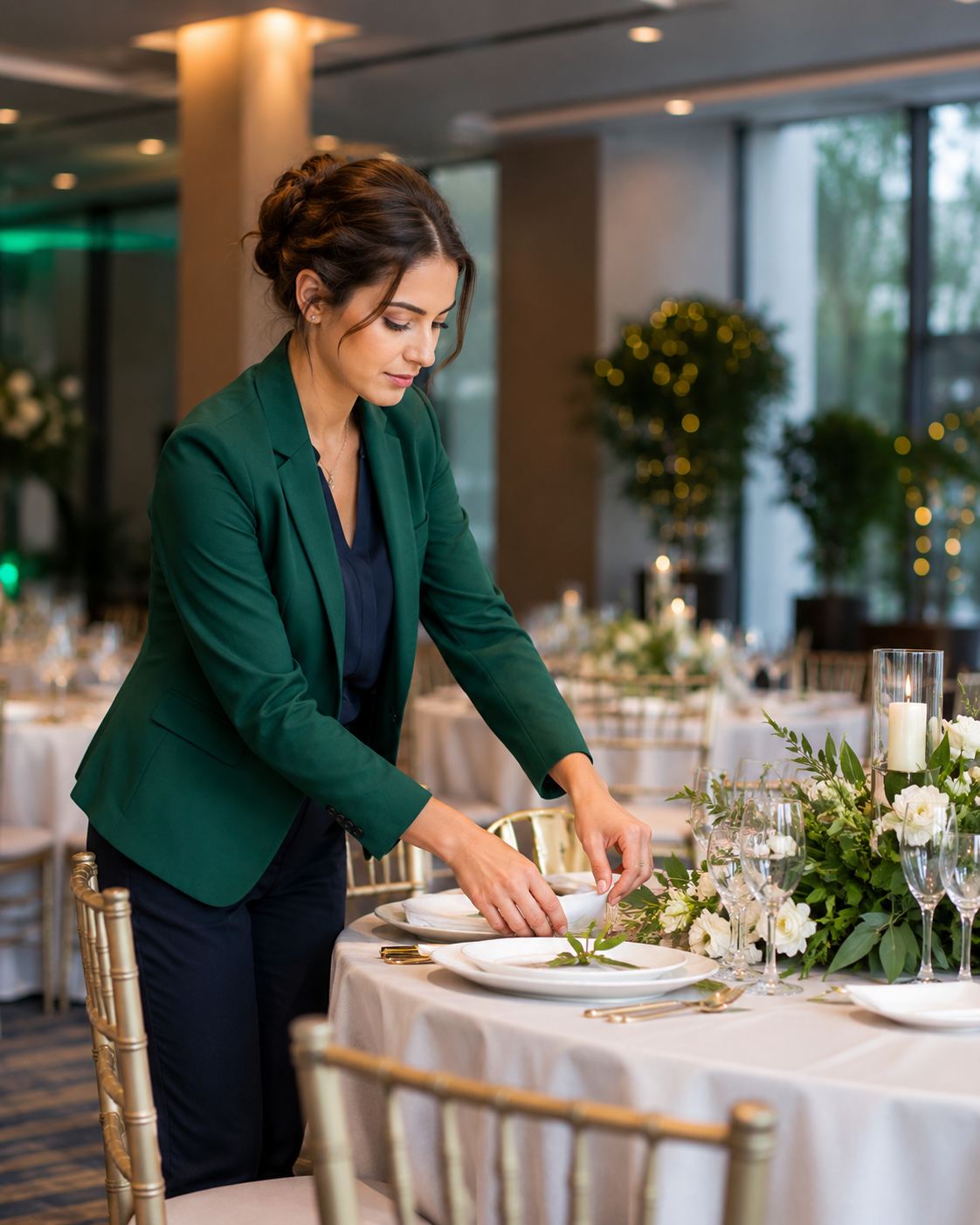 Mise en place avant un événement