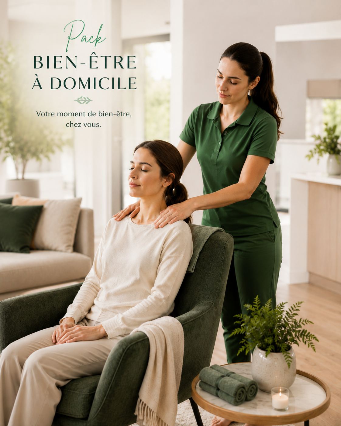 Soins bien-être et détente à domicile
